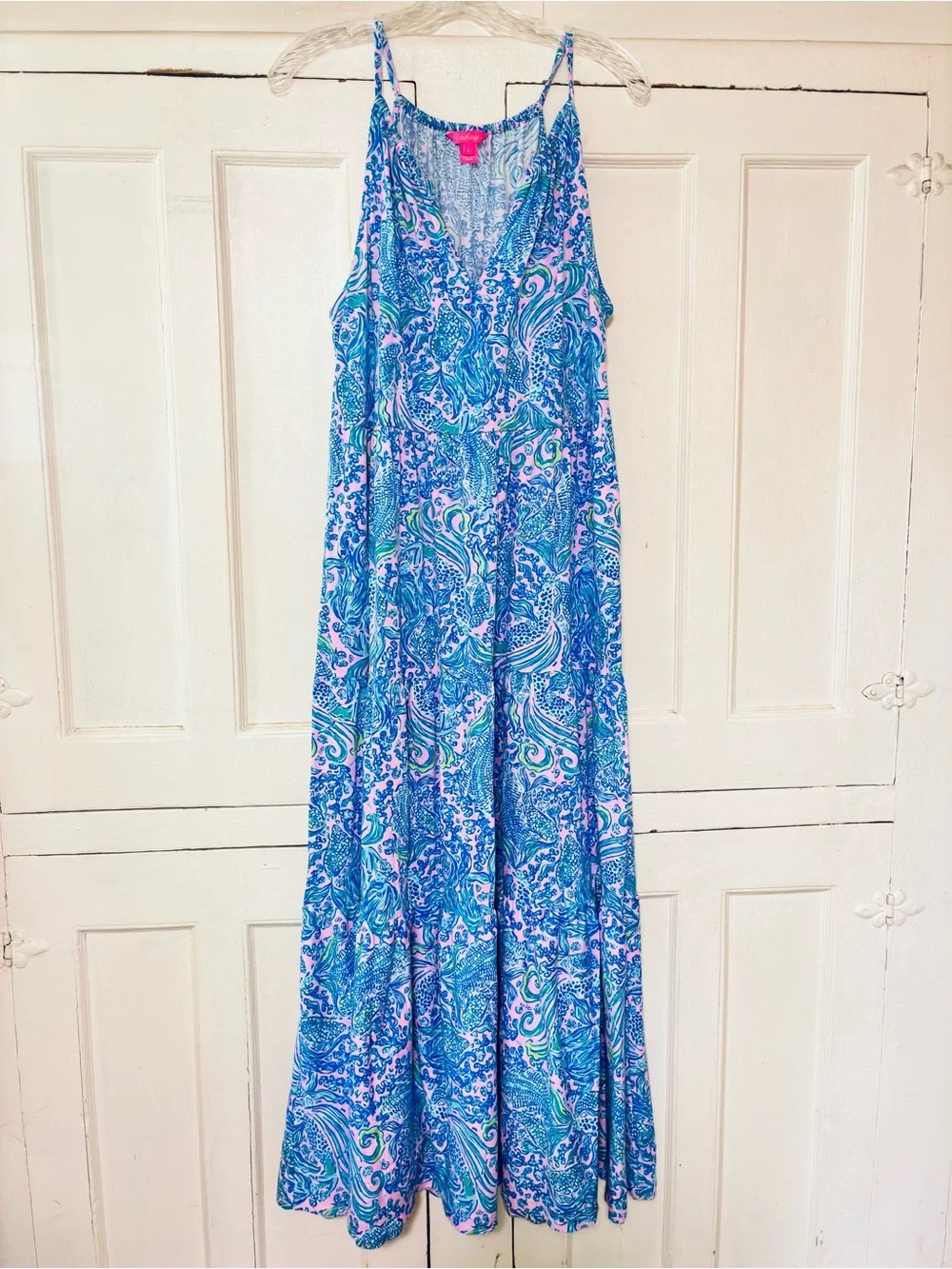 lilly pulitzer maribella maxi dress Lilly Pulitzer Maribella Tiered Cotton Maxi Dress In Lilac Rose We Mermaid It